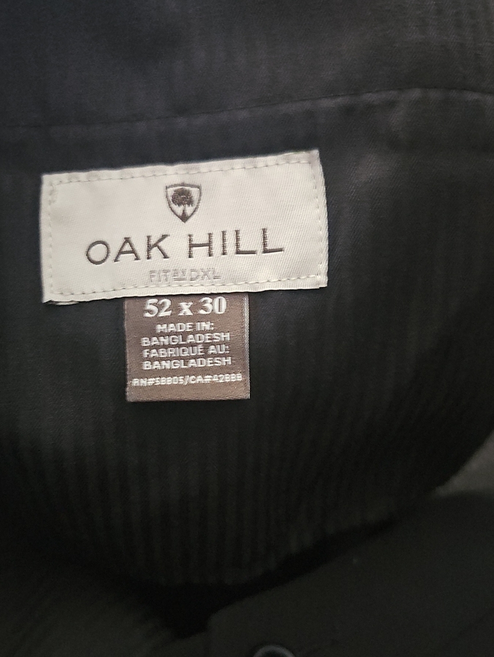 Oak Hill Black Men’s DRESS PANTS